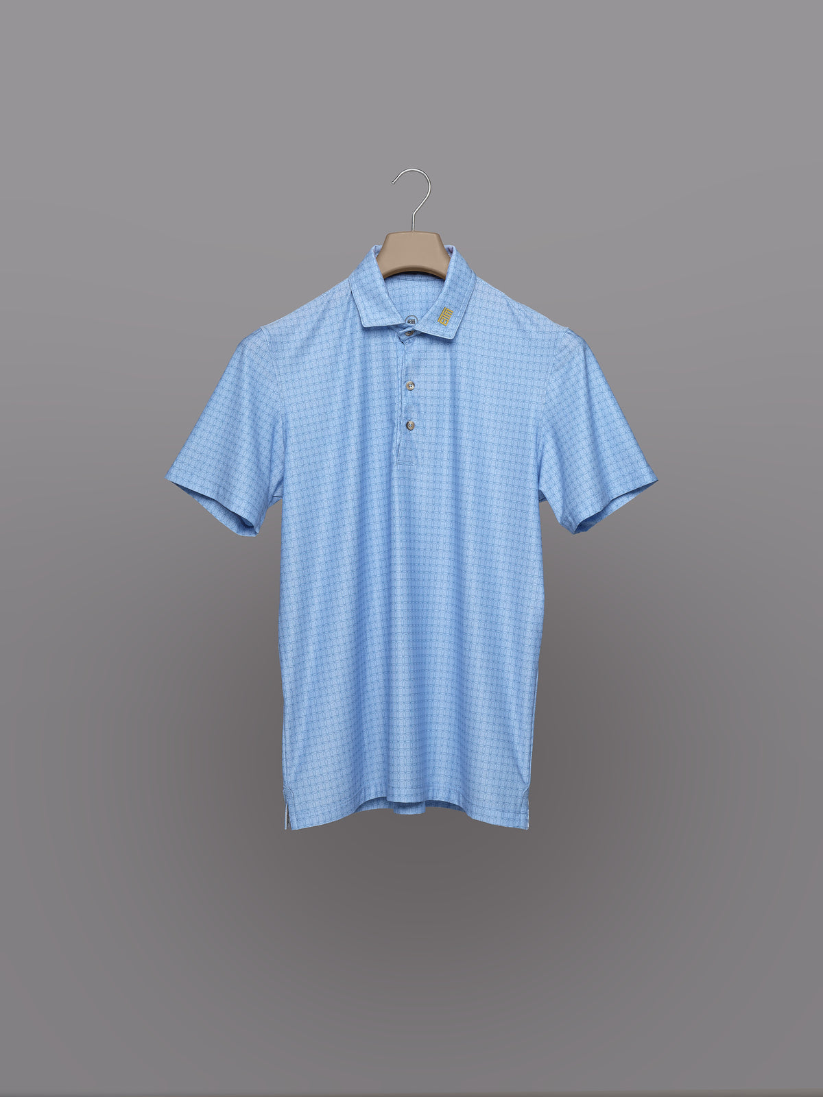 Polo de Golf para Hombre Azul Claro – Manga Corta