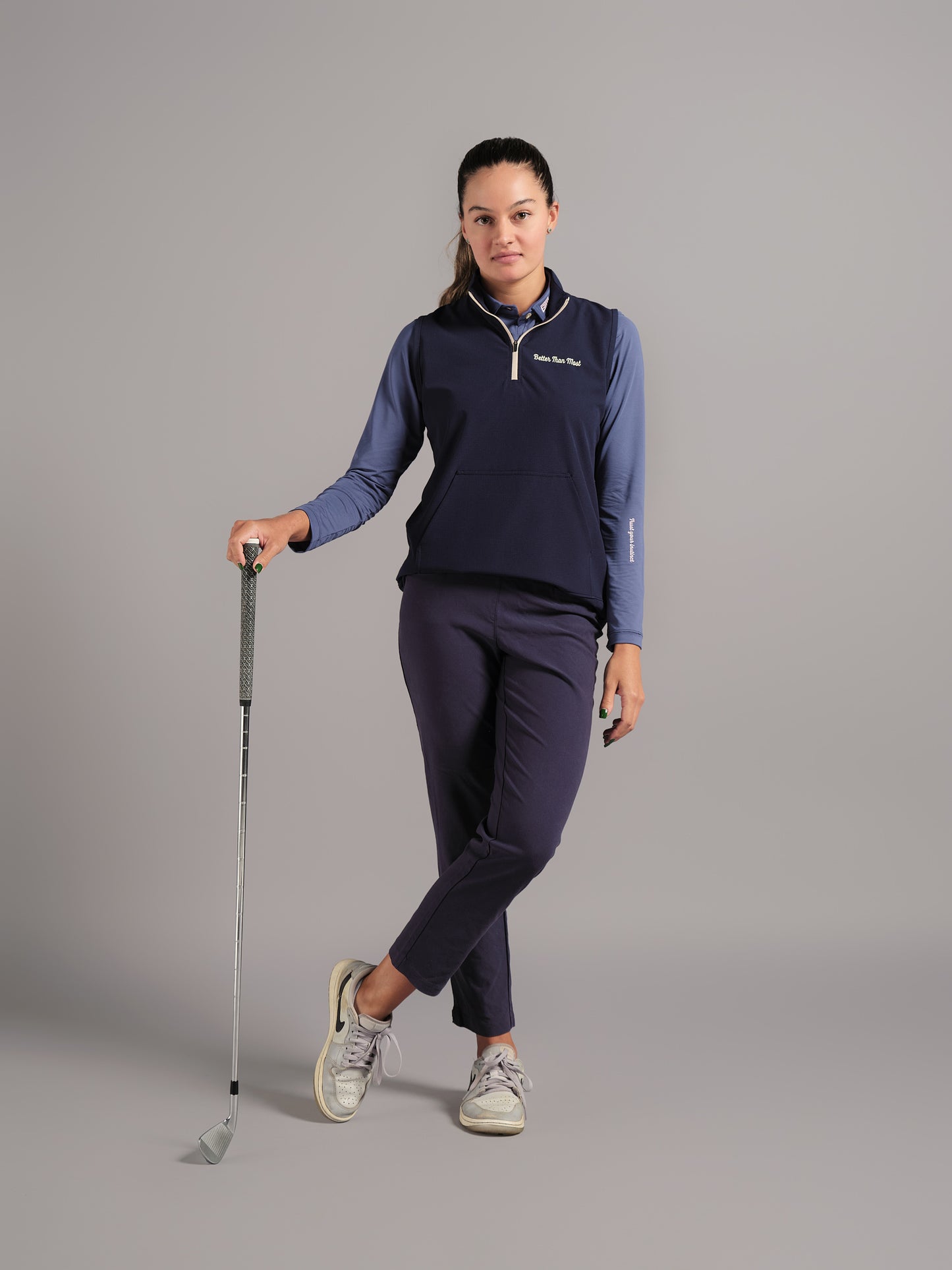 Chaleco Impermeable Azul Oscuro – Mujer