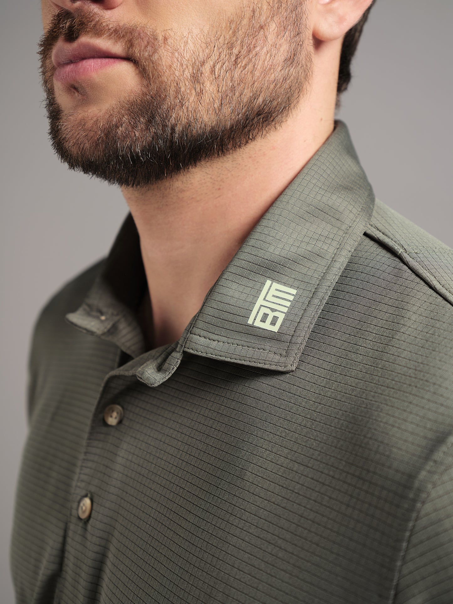 Polo de Golf para Hombre Verde Oscuro – Manga Larga