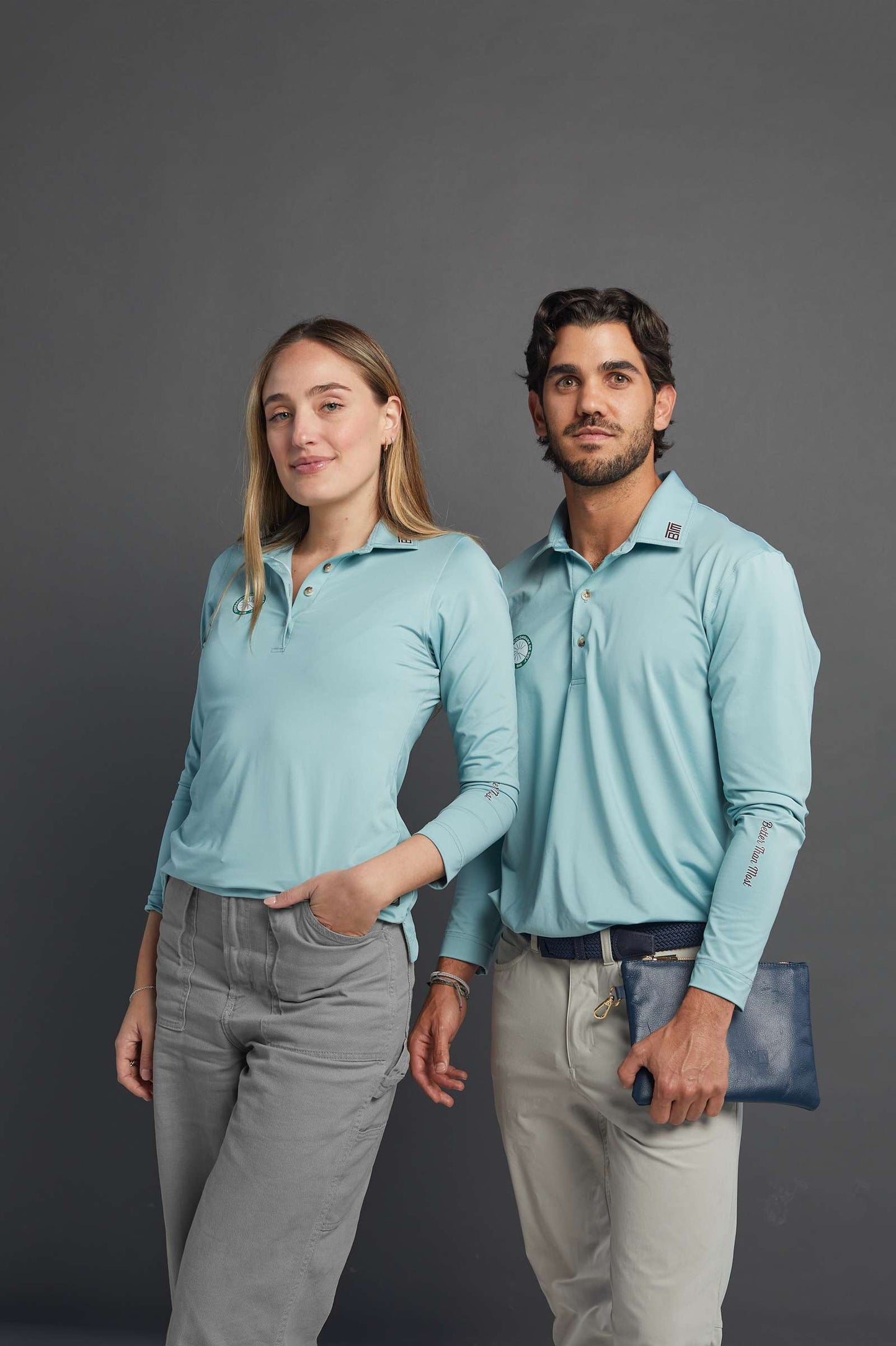 BTM x Fedegolf Official Women's Blue Polo