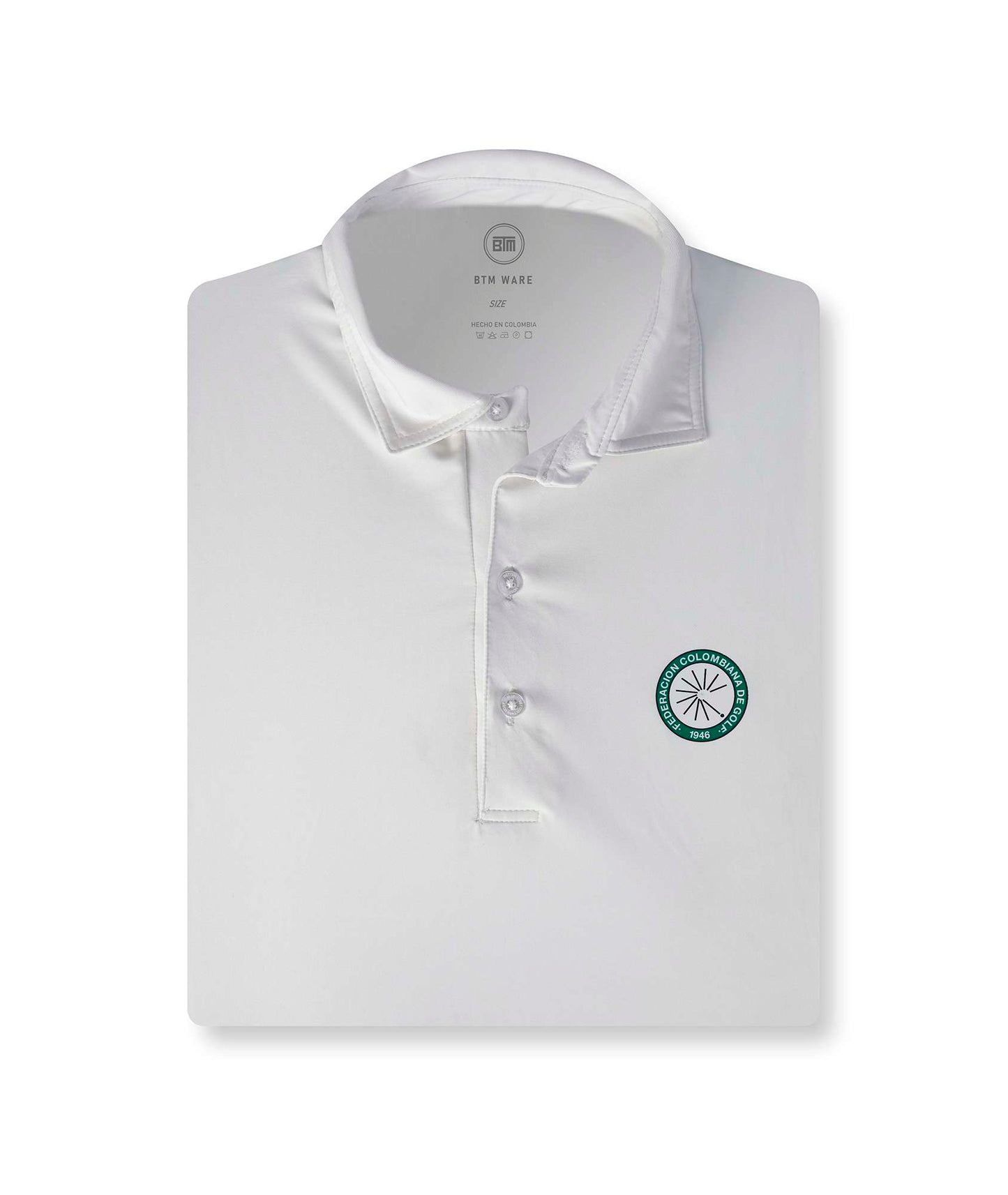 BTM x Fedegolf Official Women's White Polo