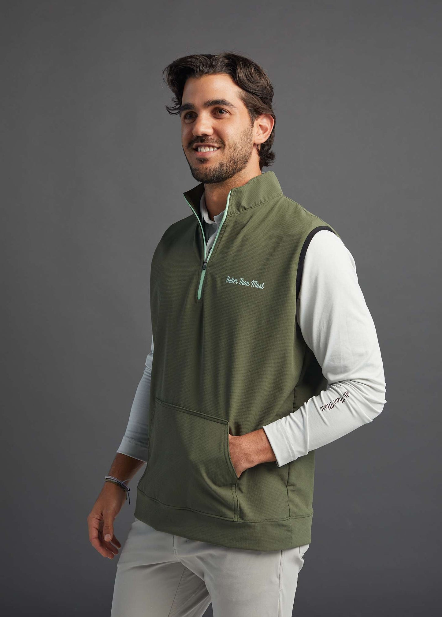 BTM x Fedegolf Official Men's Green Vest