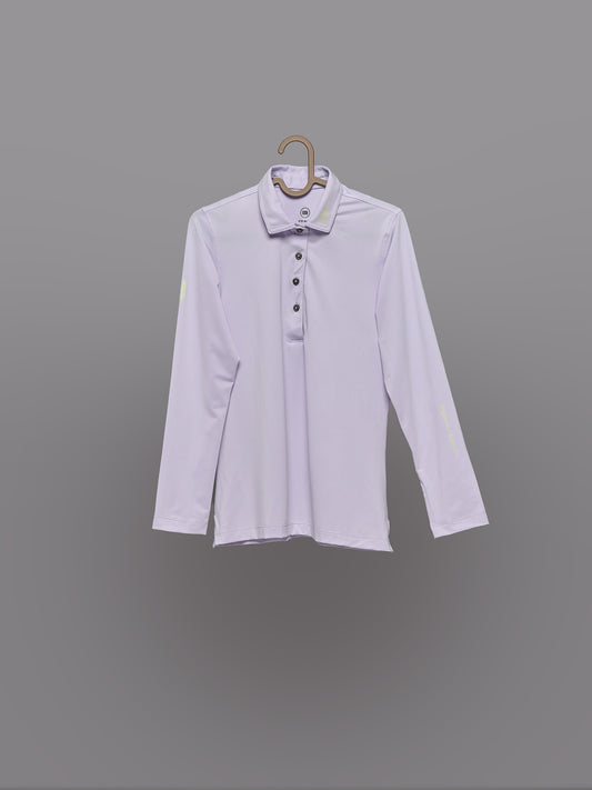 Polo de Golf Lila para Mujer – Manga Larga