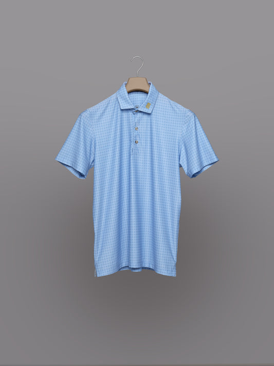 Polo de Golf para Hombre Azul Claro – Manga Corta