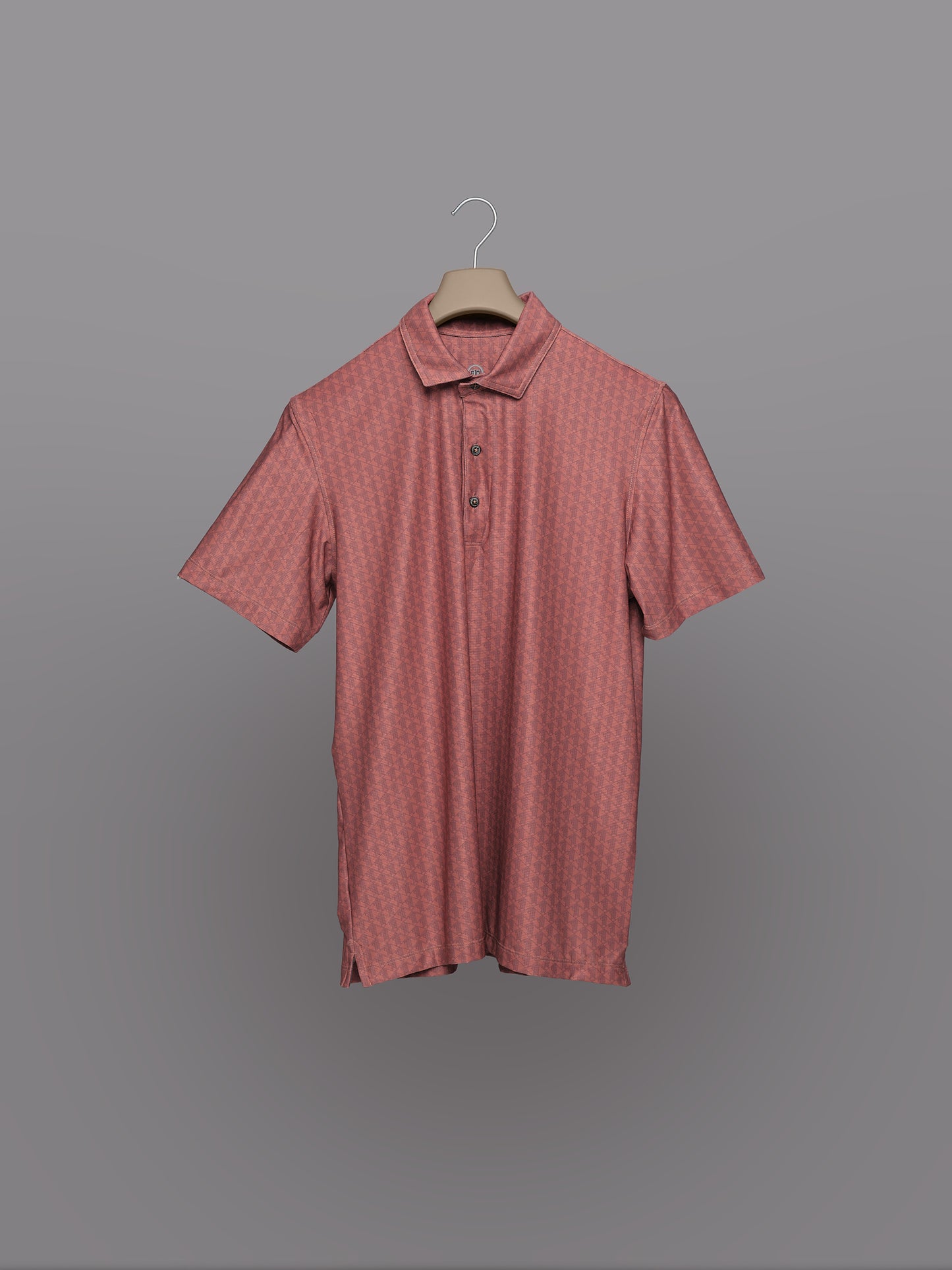 Polo de Golf para Hombre Naranja Ceniza – Manga Corta