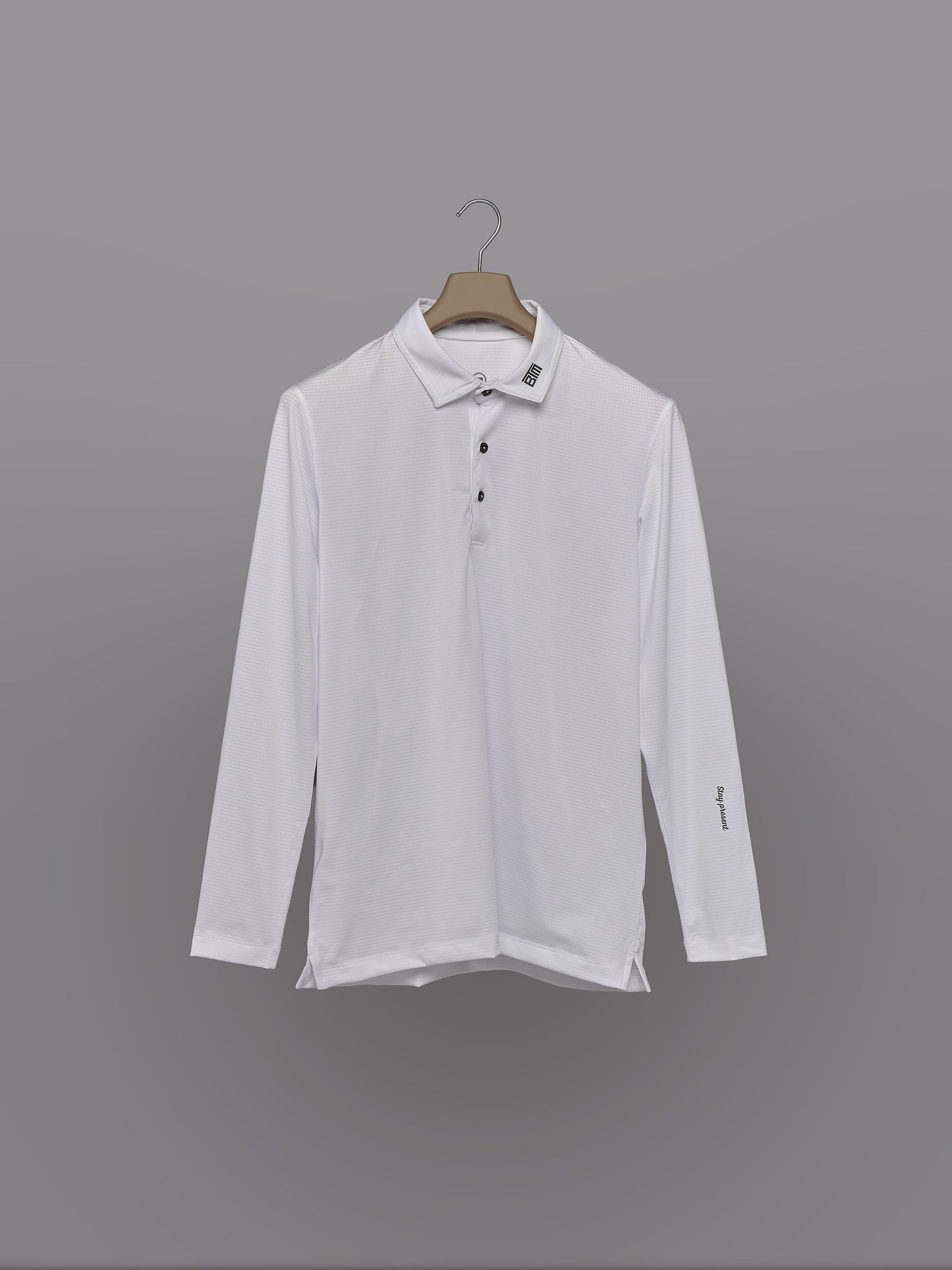 Polo de Golf para Hombre Blanco – Manga Larga