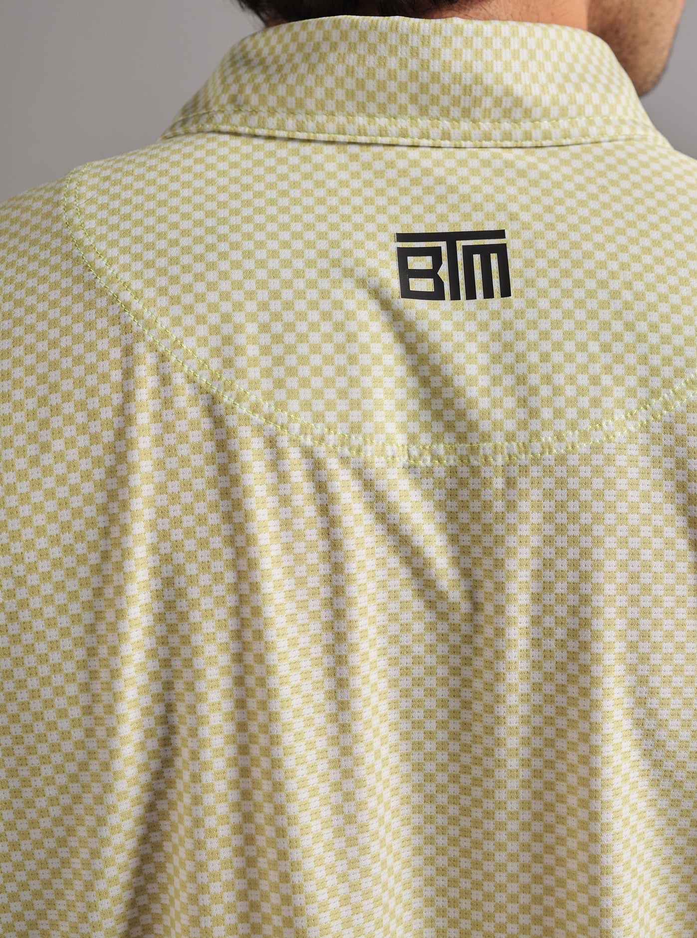 Polo de Golf para Mujer Cuadros Verdes y Blancos – Manga Corta