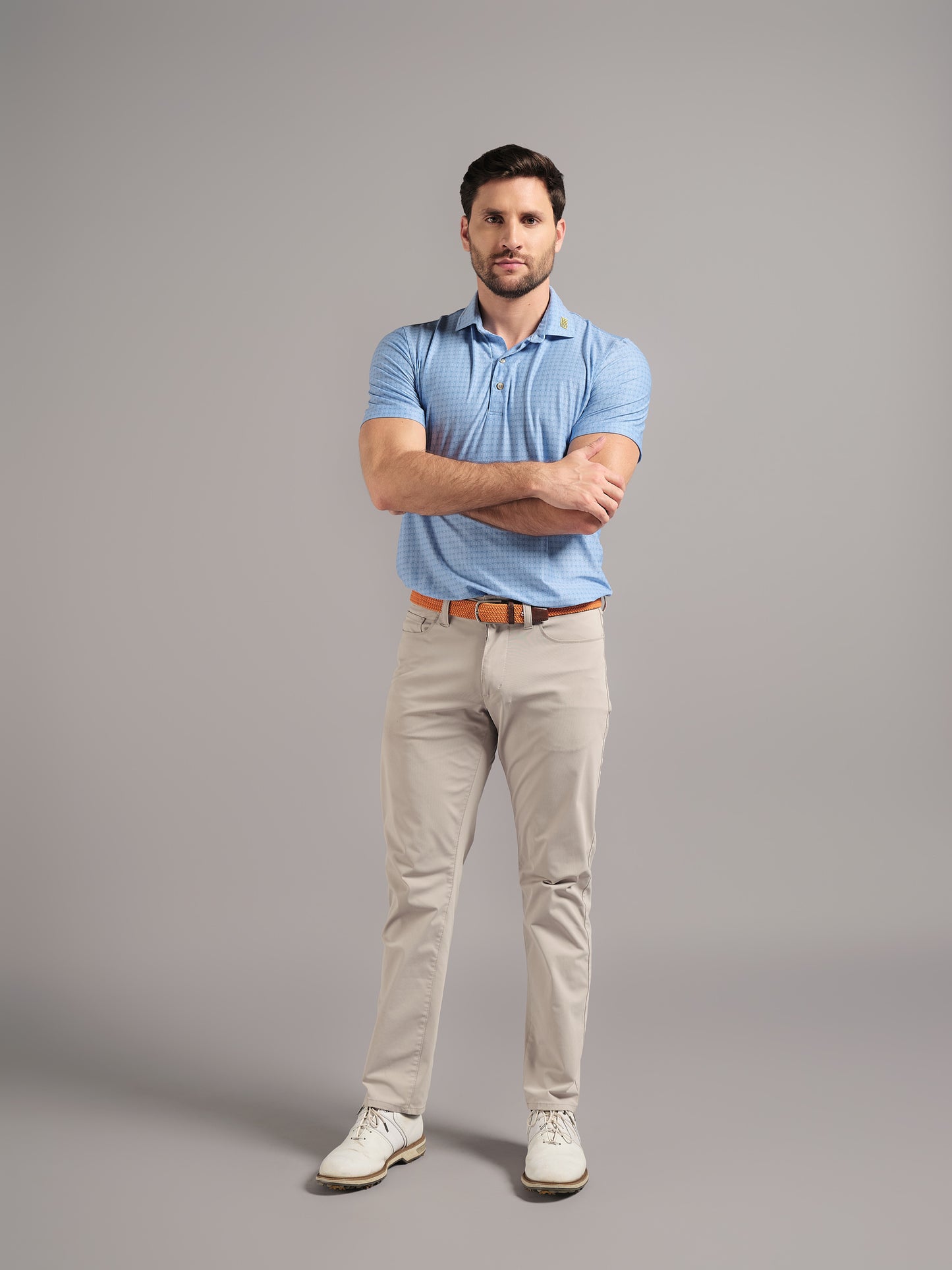 Polo de Golf para Hombre Azul Claro – Manga Corta